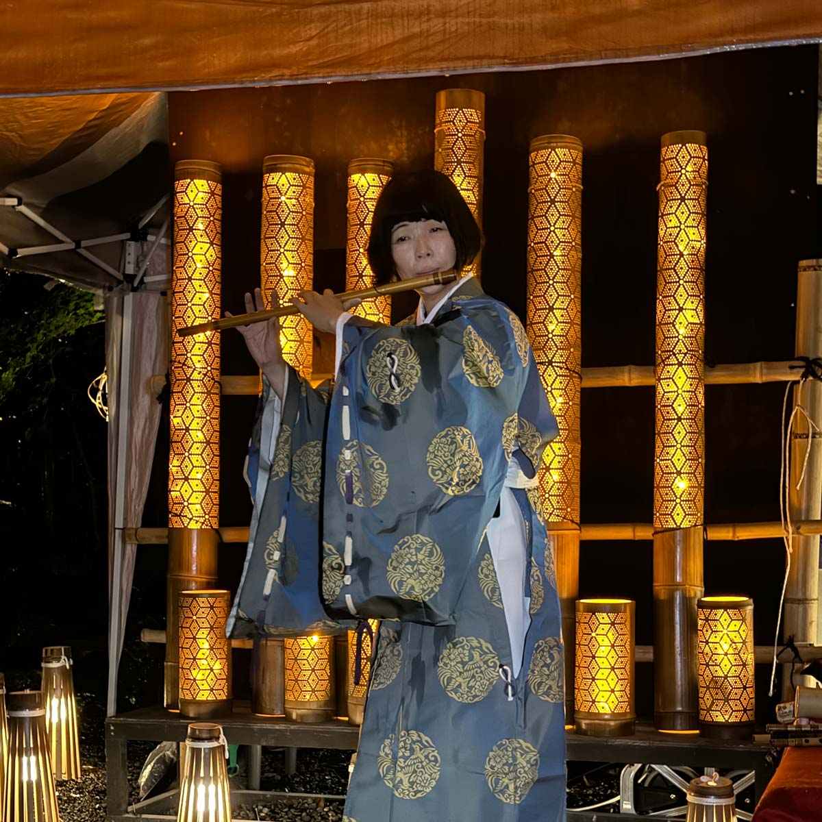 竹燈で楽しむイベント